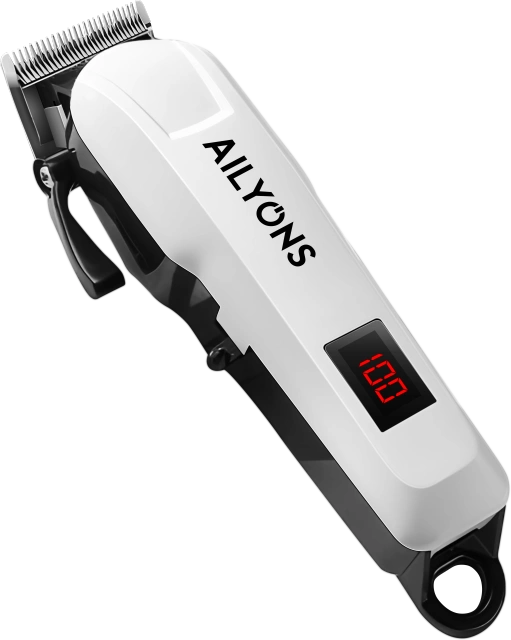 AiLyons Professional Cordless Hair Clipper – 120-Min Runtime, LCD Battery Display, Stainless Steel Blades - 809A