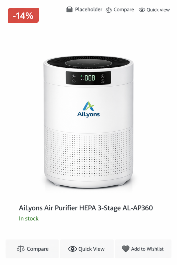AiLyons Air Purifier HEPA 3-Stage AL-AP360