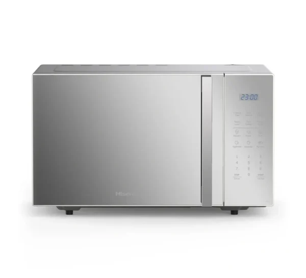 Hisense 25L Digital Microwave with Grill – 900W Microwave / 1000W Grill, 11 Power Levels, Silver Finish - H25MOMS7HG
