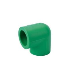green PN25 PPR 90-degree elbow fittings designed for high-pressure heat-fusion plumbing