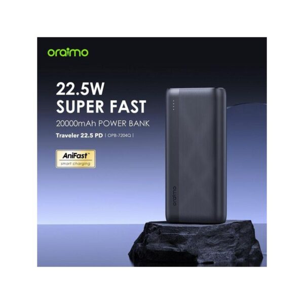 Sonar 20000mAh Power Bank Fast Charging PD 22.5W Dual USB-C SNR-PB20K