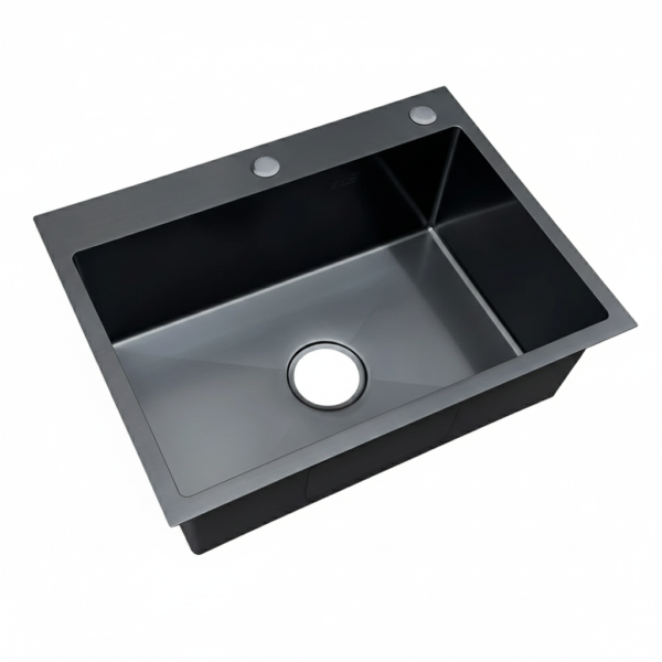 Rich Stainless Steel Kitchen Sink Single Bowl 60cm x 45cm with Drainer RCH-SINK6045