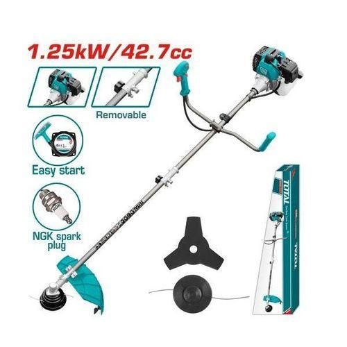 TOTAL 42.7cc Gasoline Grass Trimmer & Bush Cutter 2HP 1.25kW TP5434421 Turquoise Blue